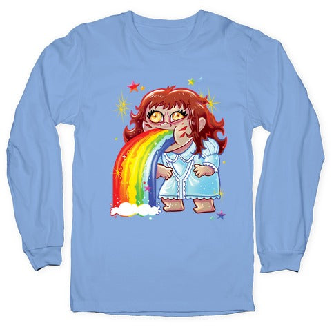 90's Rainbow Barfing Exorcist Longsleeve Tee